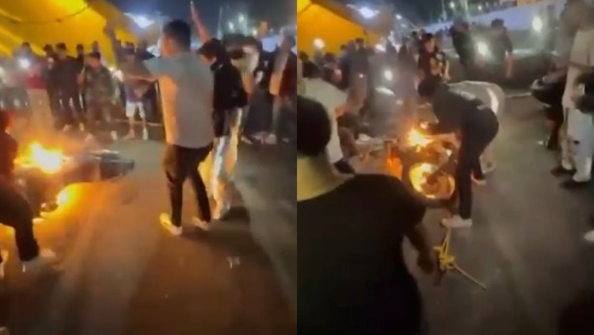 Los motociclistas esperaban la presentación de  Cachirula y Loojan. Foto: (Especial)