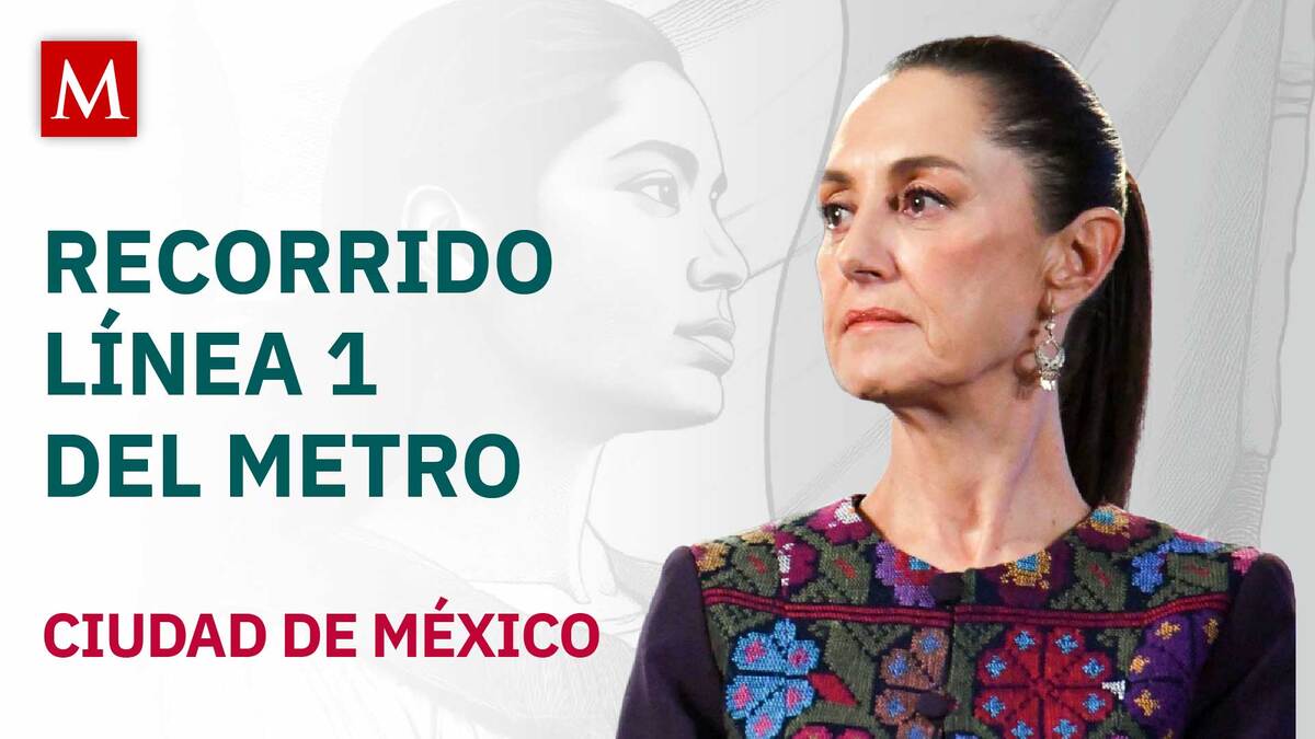 Sheinbaum encabeza recorrido a bordo de la Línea 1 del Metro de la CdMx