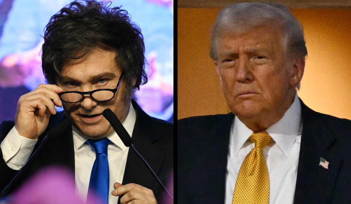 El triunfo de Milei y su partido fue motivo de alegría para Donald Trump | AFP