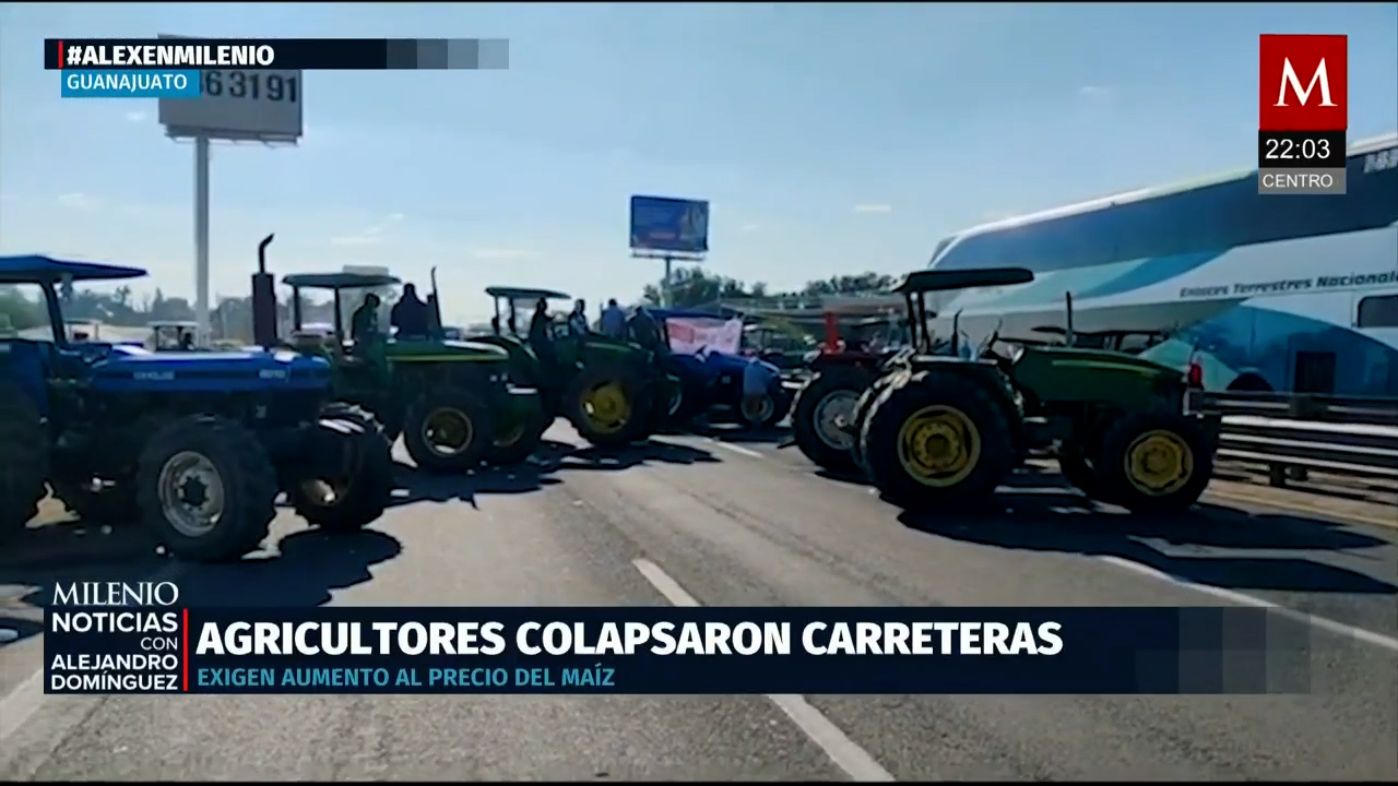 Campesinos bloquean carreteras en varios estados para exigir precios de garantía justos