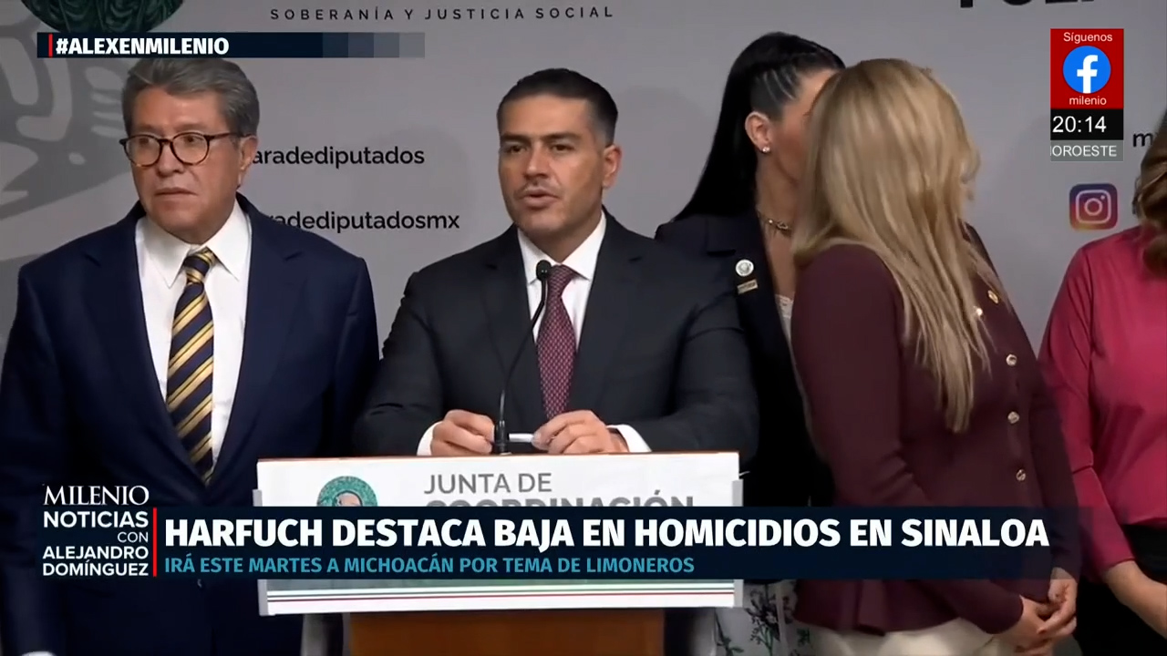 García Harfuch asegura pacificación de Sinaloa ante baja de homicidios