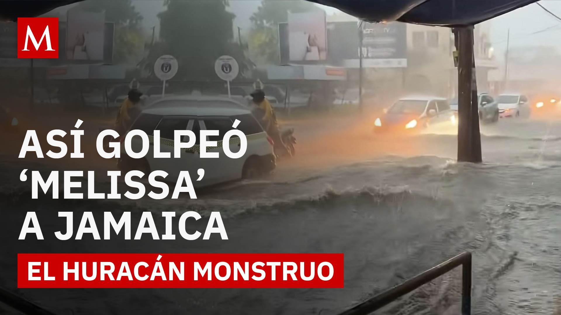 Melissa' toca tierra en Jamaica: así se ve el poderoso huracán de categoría 5