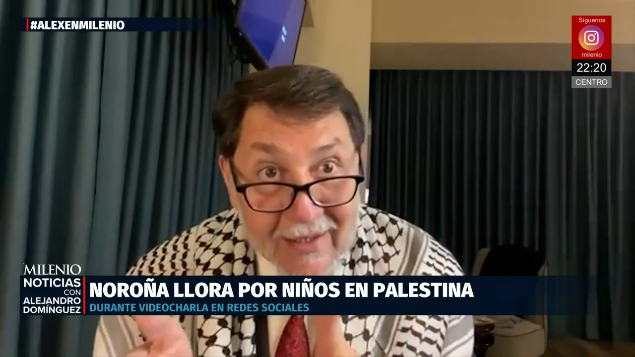 Noroña visita Palestina y expresa emoción por niños en conflicto