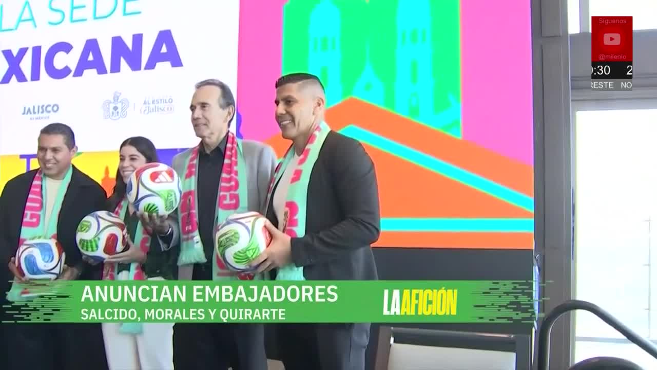 Salcido, Morales y Quirarte promocionan mundial | Milenio Noticias La Afición, 27 de octubre de 2025
