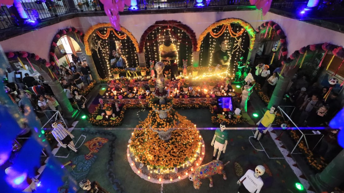 Altar de Muertos en Tlaquepaque. (Cortesía)