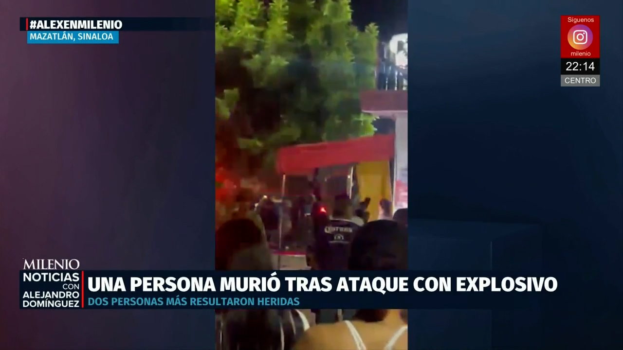 Ataque explosivo deja un muerto en Mazatlán, Sinaloa