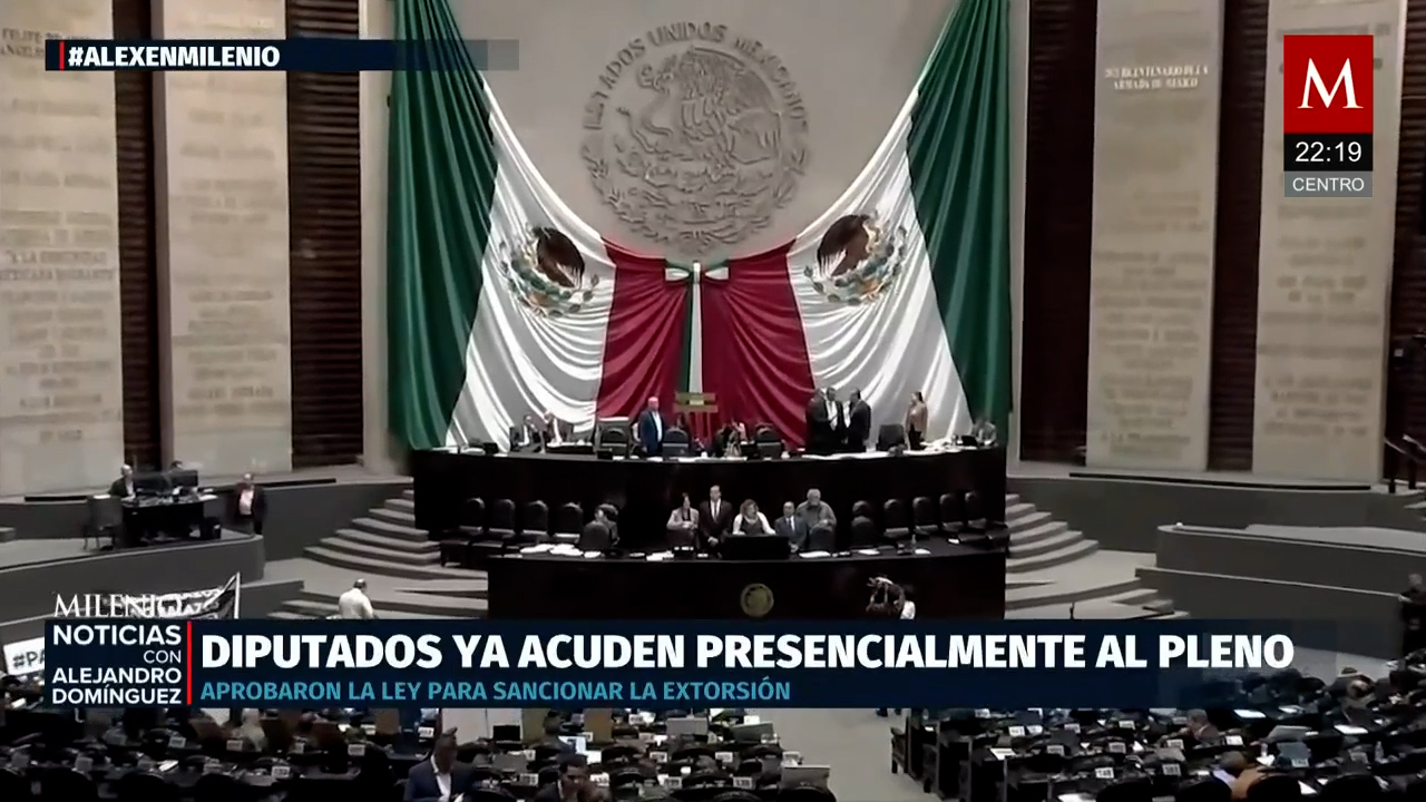 Diputados aprueban ley contra extorsión y sesiones presenciales en el pleno