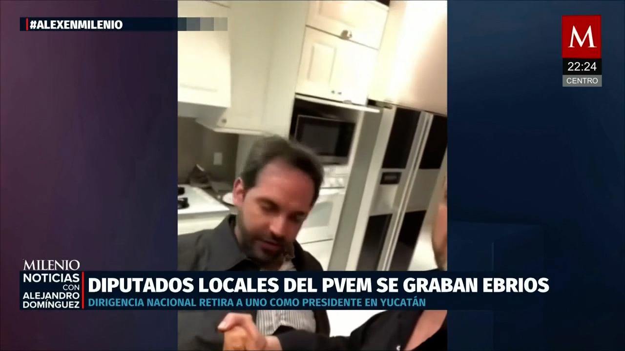 Diputados del PVEM se hacen virales por video ebrios