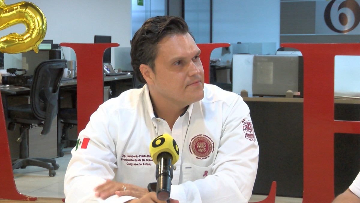 Humberto Prieto, diputado presidente de la Junta de Gobierno del Congreso del Estado de Tamaulipas.