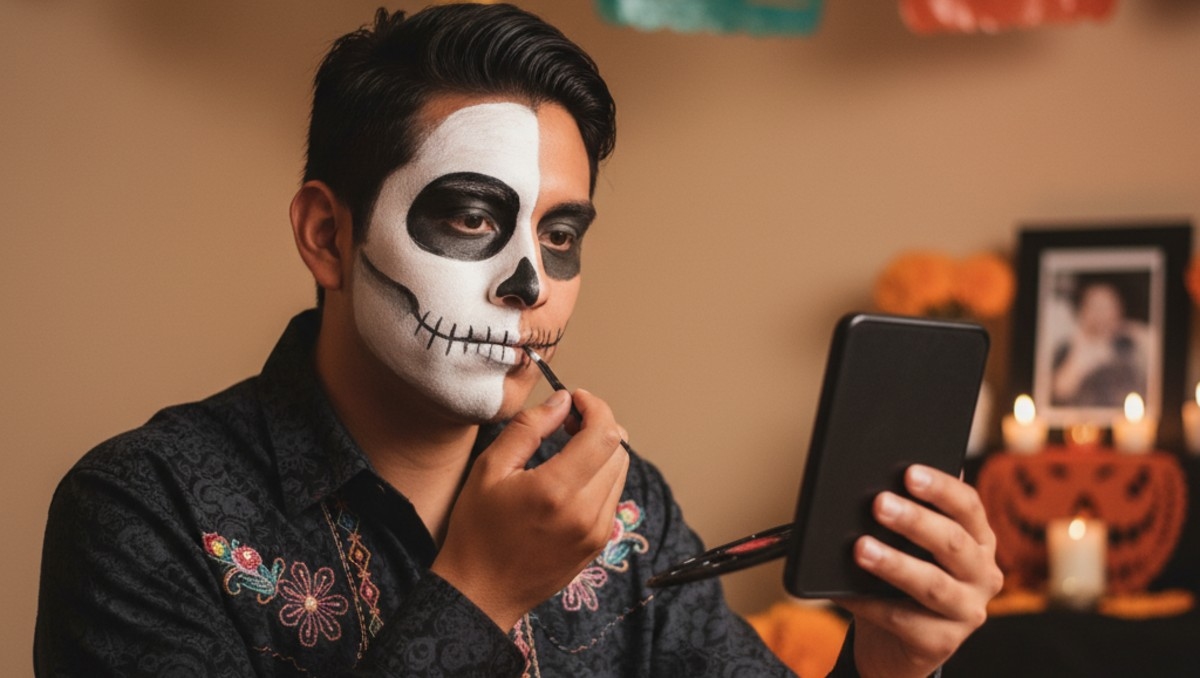 Maquillaje de Halloween y Día de Muertos para hombre: ideas fáciles y rápidas