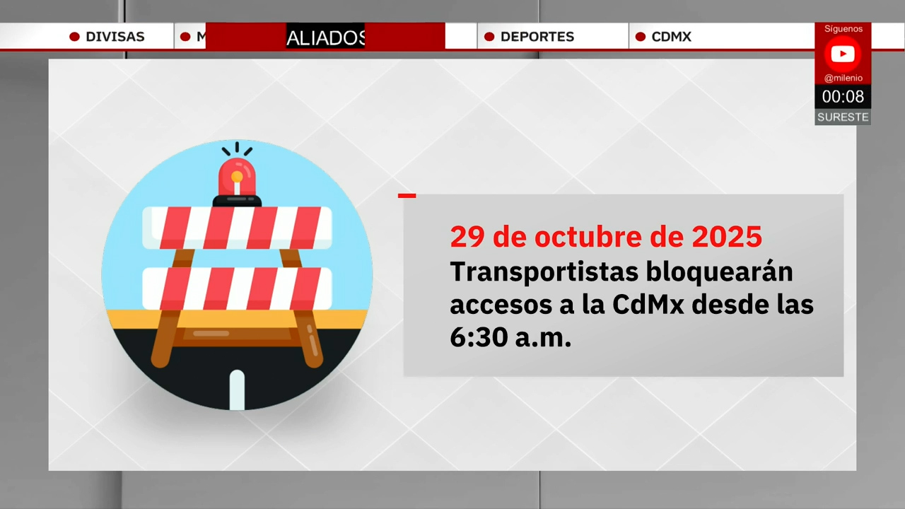 Transportistas anuncian bloqueos en accesos a CdMx por aumento de pasaje