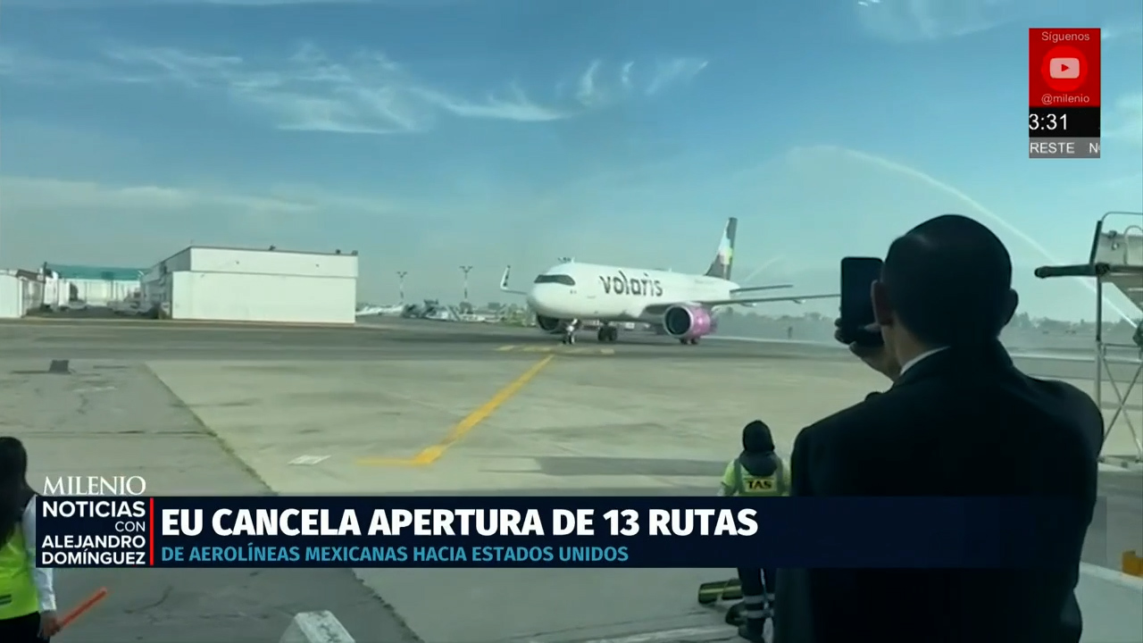 Estados Unidos cancela 13 rutas aéreas desde Aeropuerto Felipe Ángeles