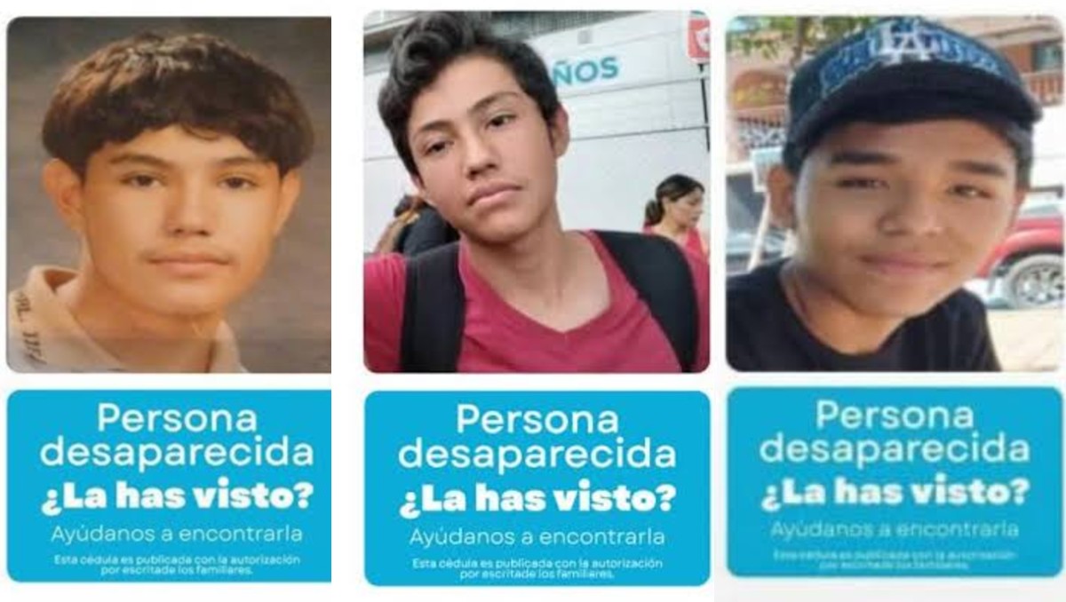 Jóvenes desaparecidos en Tlajomulco. (Especial)