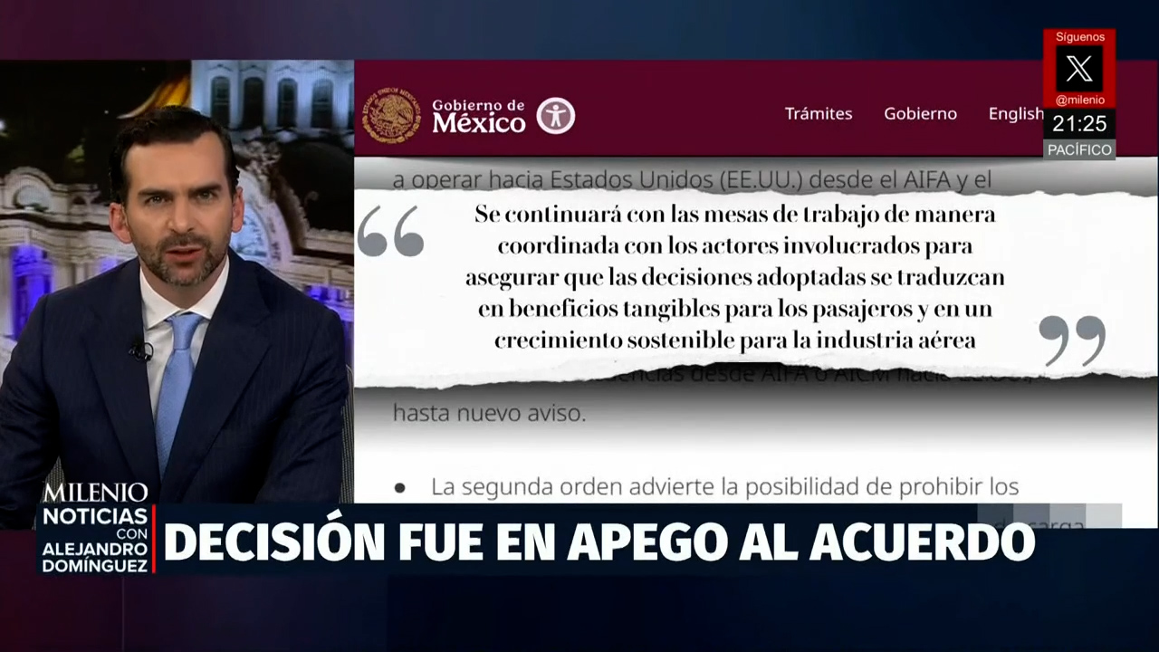 México defiende traslado de vuelos de carga al AIFA y asegura cumplimiento del acuerdo bilateral