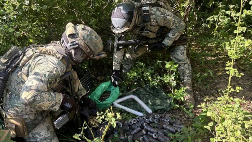 Operación Frontera Norte: decomisan 69 cilindros y 900 cartuchos en Sinaloa