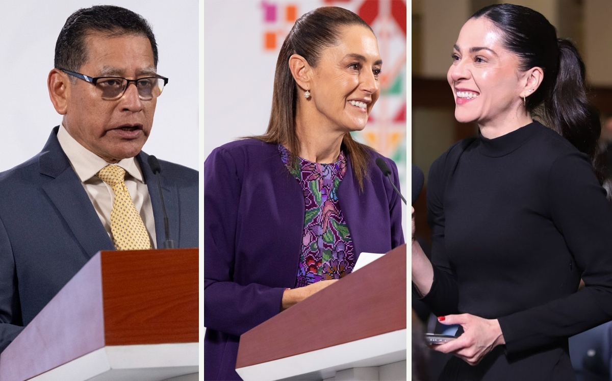 La presidenta Claudia Sheinbaum en La Mañanera del Pueblo desde Palacio Nacional. | Cortesía