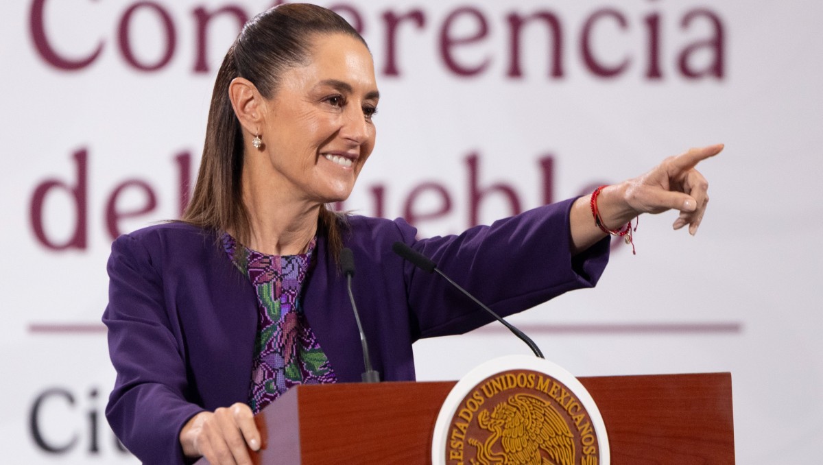La Presidenta durante la conferencia de prensa matutina HOY 30 de octubre. | Foto: Especial