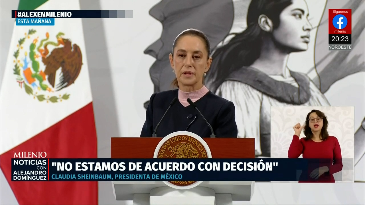 Sheinbaum califica de injustificada la cancelación de vuelos de EU y pide reunión en Washington