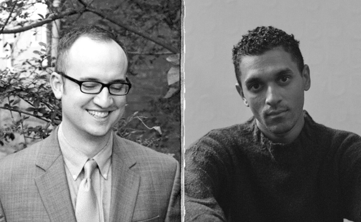 Los escritores David Connerley Nahm e Issa Quincy. (Two Dollar Radio | Montaje: Laberinto)