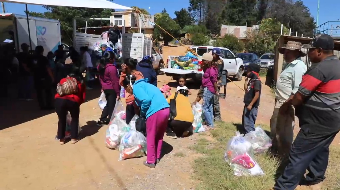 Grupo Multimedios envió ayuda humanitaria a las comunidades afectadas del municipio de Pinal de Amoles, Querétaro. | Especial