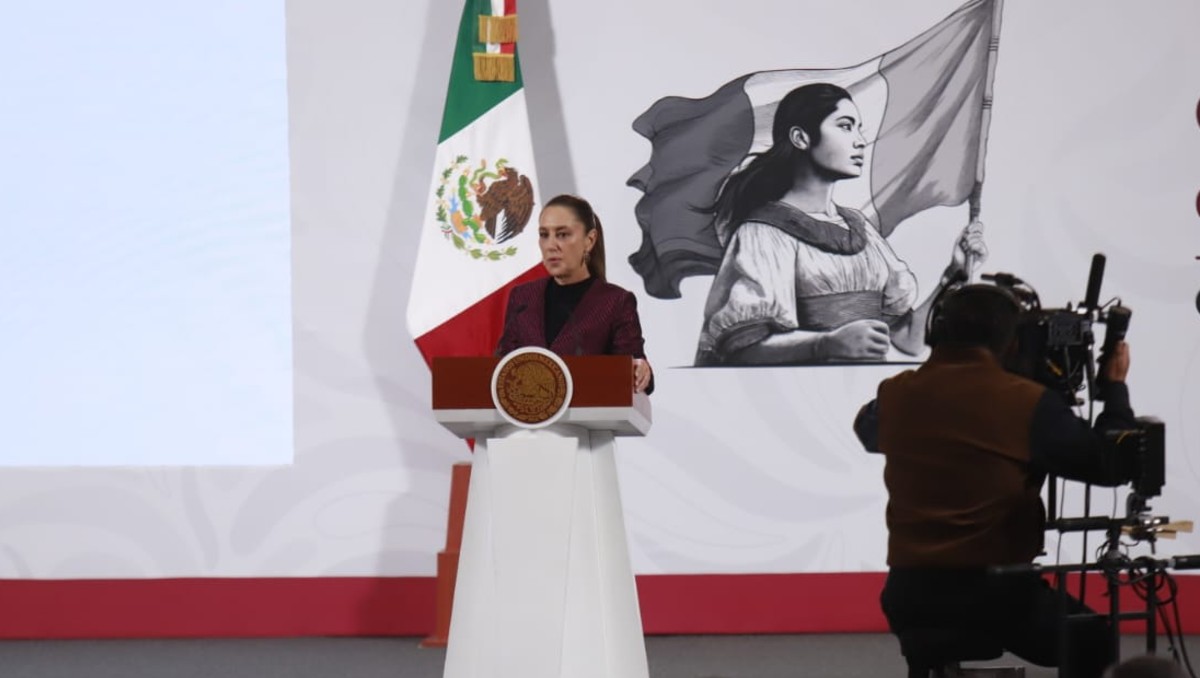 Sheinbaum durante su conferencia de prensa matutina HOY 31 de octubre. | Foto: Juan Carlos Bautista