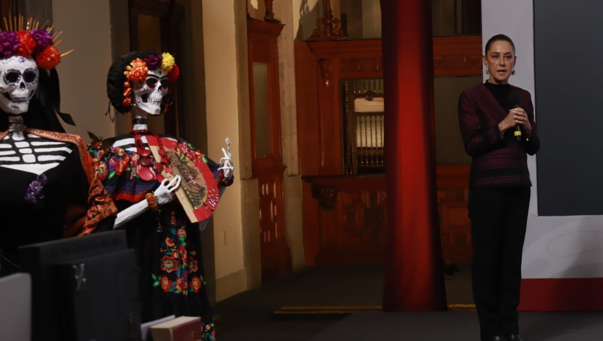 Sheinbaum durante la conferencia de prensa matutina HOY 31 de octubre. | Foto:Juan Carlos Bautista