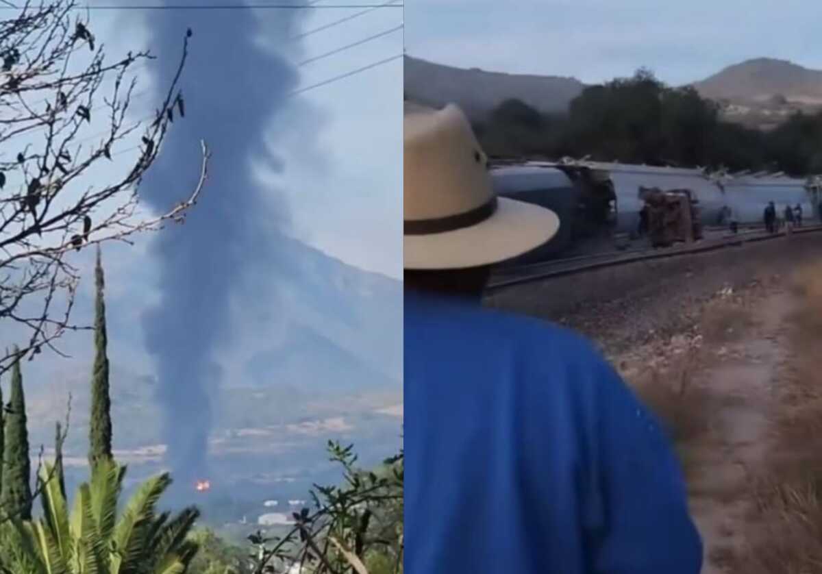 Accidente ferroviario en el municipio de Tepetitlán. (Especial)