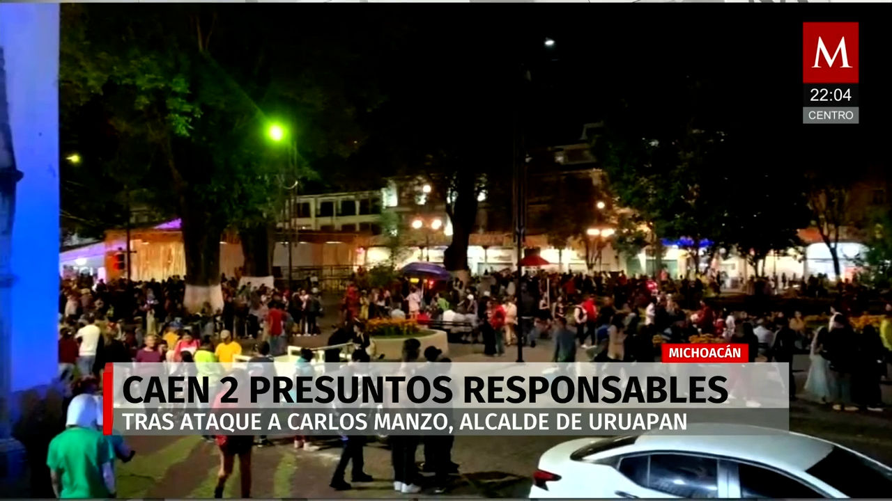 Detienen a dos presuntos responsables del asesinato del alcalde de Uruapan, Carlos Manzo