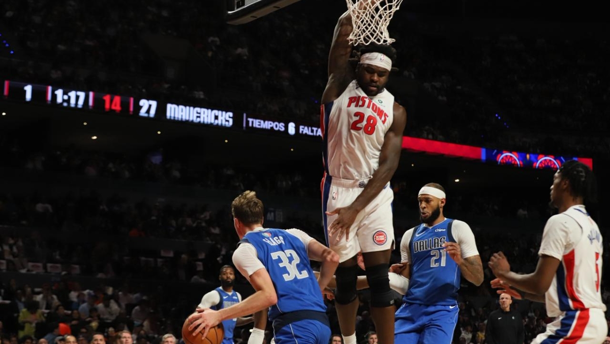 Detroit Pistons dominan a Dallas Mavericks en el juego de la NBA en CdMx (Octavio Hoyos)