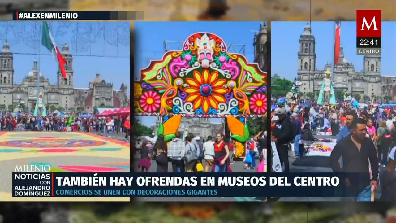 El Zócalo se llena para celebrar el Día de Muertos