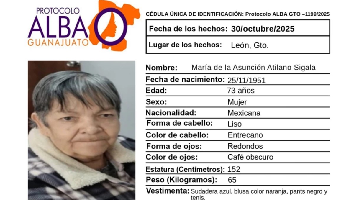 León: buscan a María de la Asunción, mujer de 74 años desaparecida | Especial