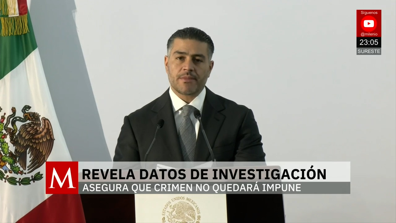 Harfuch informa avances en las investigaciones por el asesinato del alcalde de Uruapan