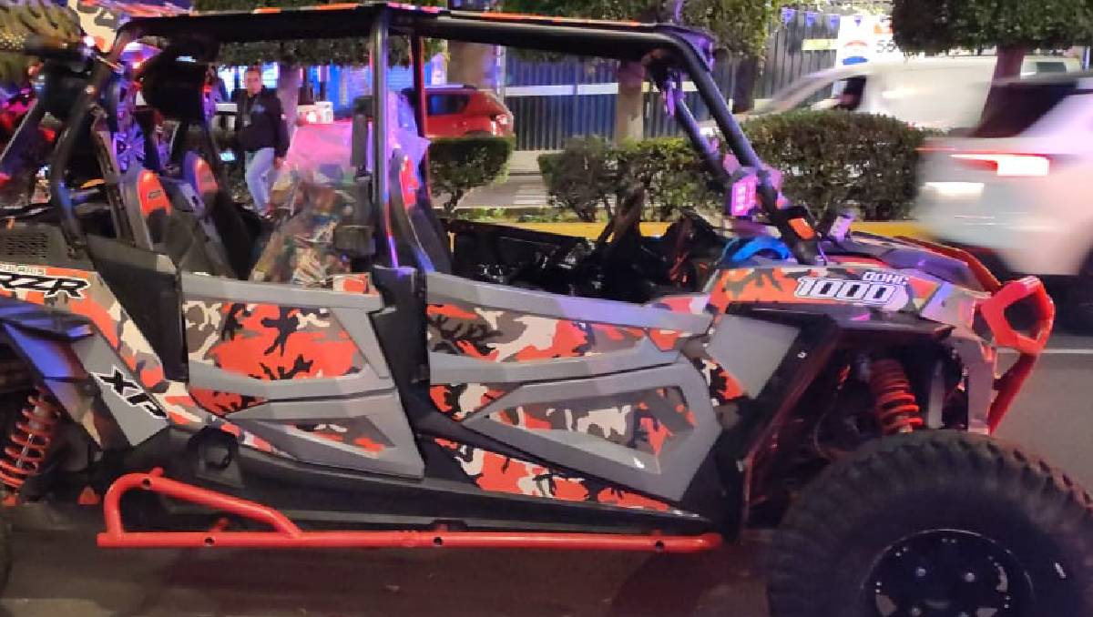 El vehículo tipo Razer en el que viajaba la víctima (Enrique Luna)