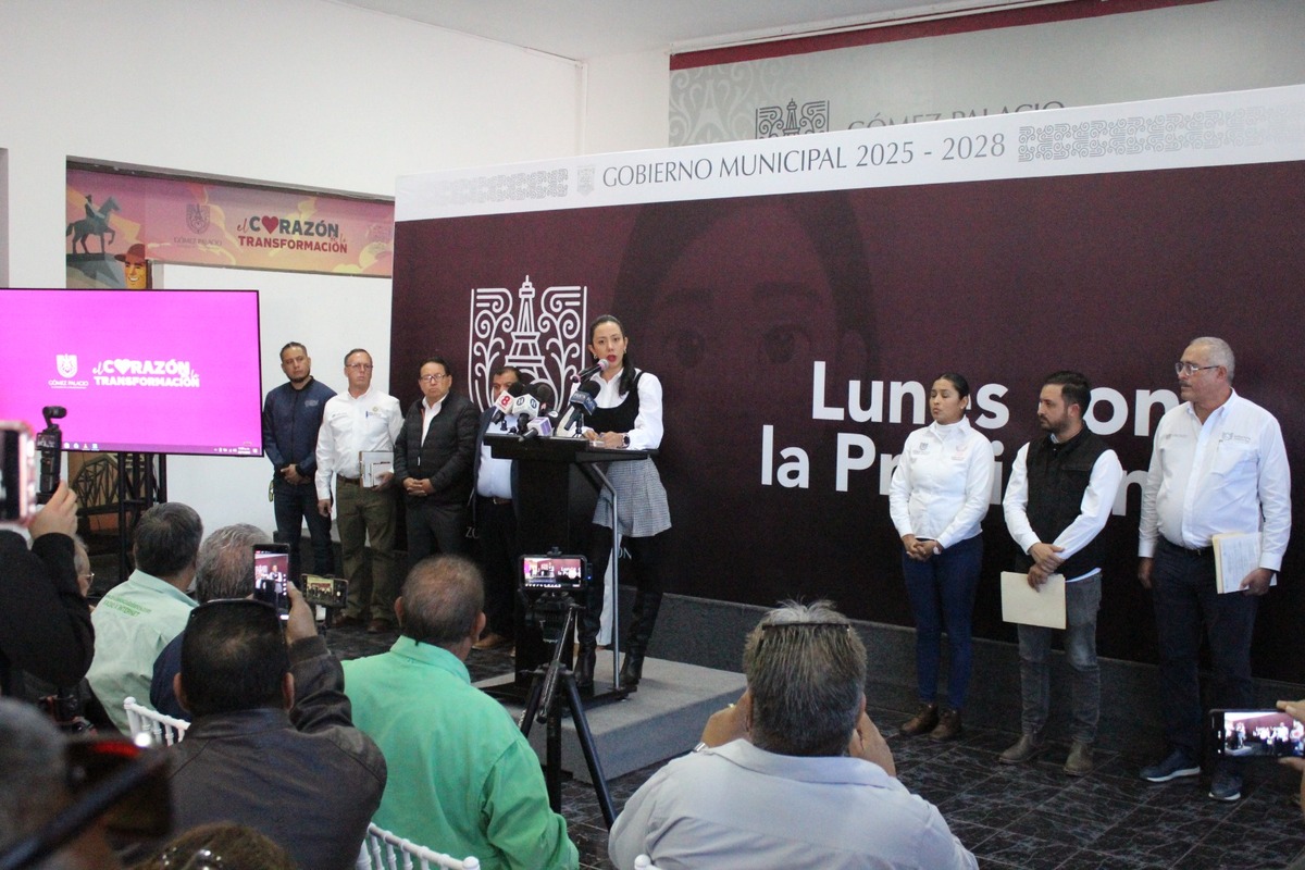 La alcaldesa de Gómez Palacio informó sobre la primera reunión tras su participación en el gabinete de Seguridad Nacional.| Roberto Amaya