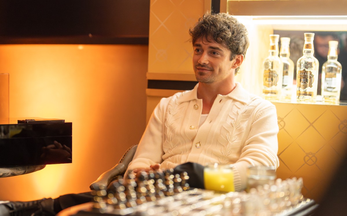 El piloto Charles Leclerc en su visita a México. FOTO: Especial