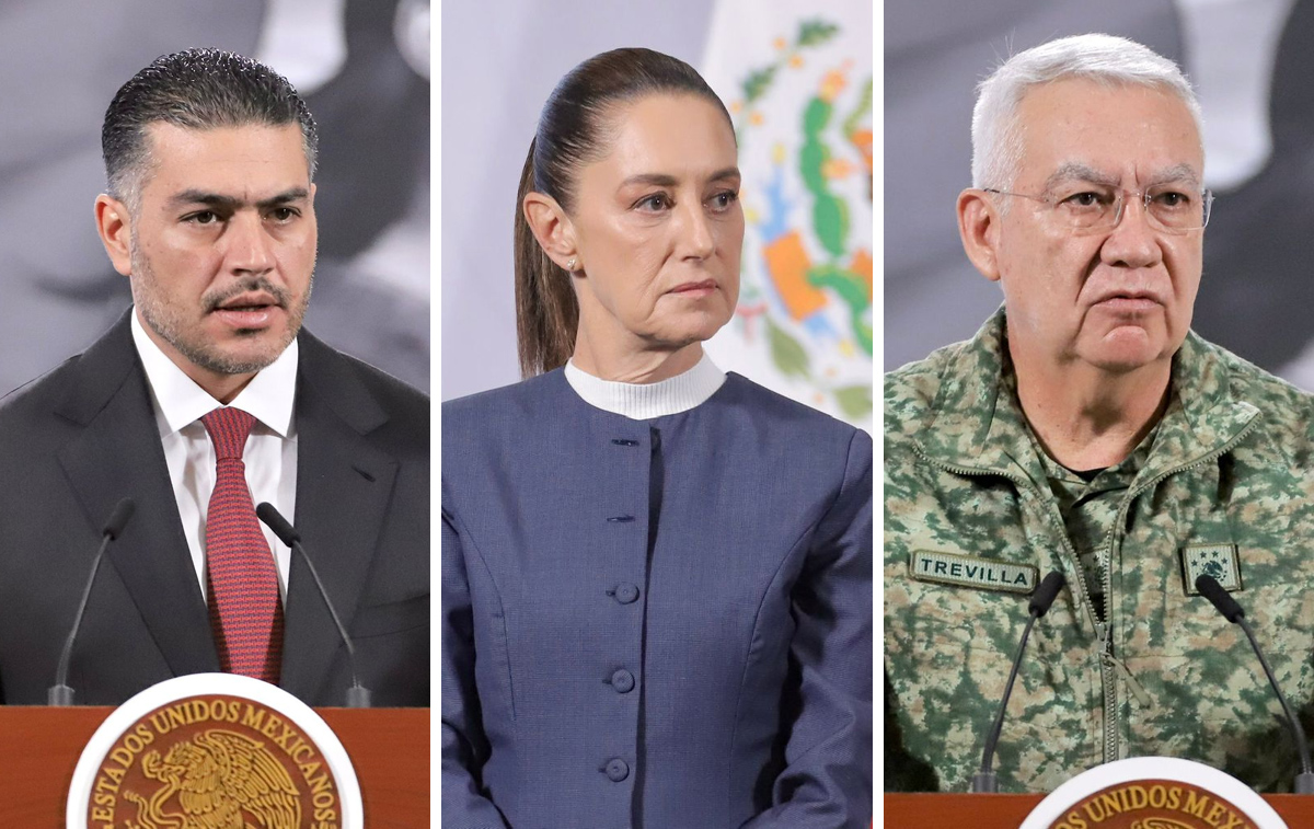 La presidenta Claudia Sheinbaum en La Mañanera del Pueblo desde Palacio Nacional. | Ariel Ojeda