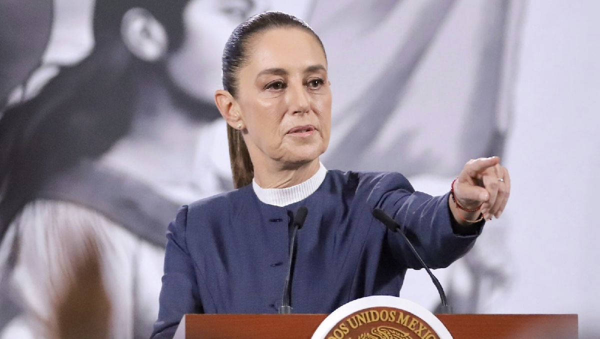 La presidenta Claudia Sheinbaum el 3 de noviembre en Palacio Nacional, para su conferencia de prensa. | Ariel Ojeda