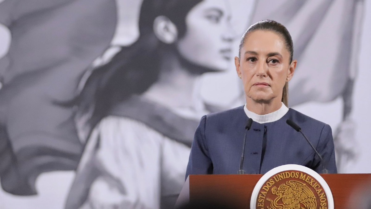 La Presidenta durante la conferencia de prensa matutina HOY 3 de noviembre. | Foto: Especial