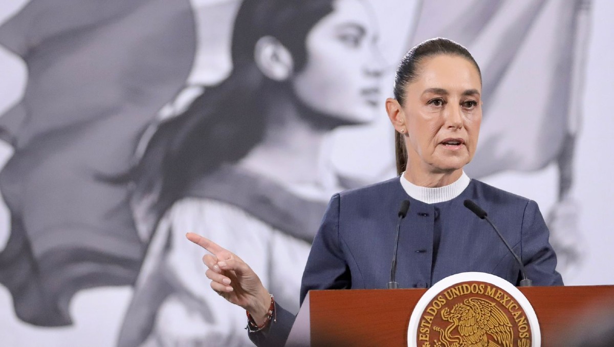 Sheinbaum durante la conferencia de prensa matutina HOY 3 de noviembre. | Foto: Especial