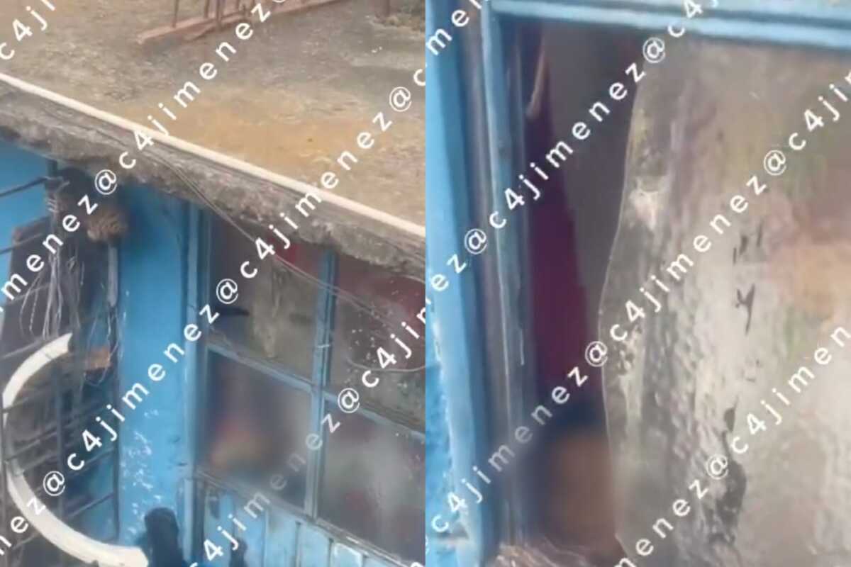 El menor estaba desnudo de la parte inferir y con hambre.