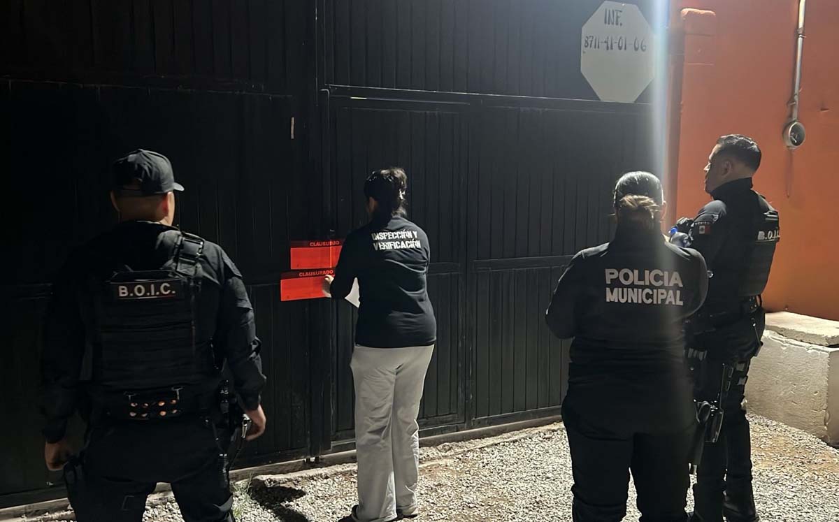 La clausura se dio por reporte de vecinos. l Especial