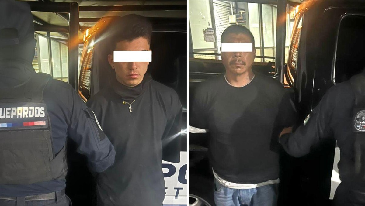 Los detenidos son Víctor ‘N’, de 21 años y Sergio ‘N’, de 43 (Cortesía)