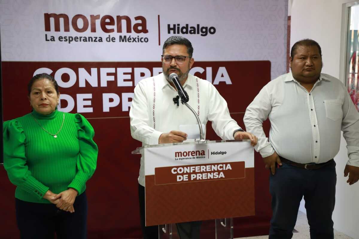 Marco Antonio Rico, presidente de Morena Hidalgo. (Jorge Sánchez)