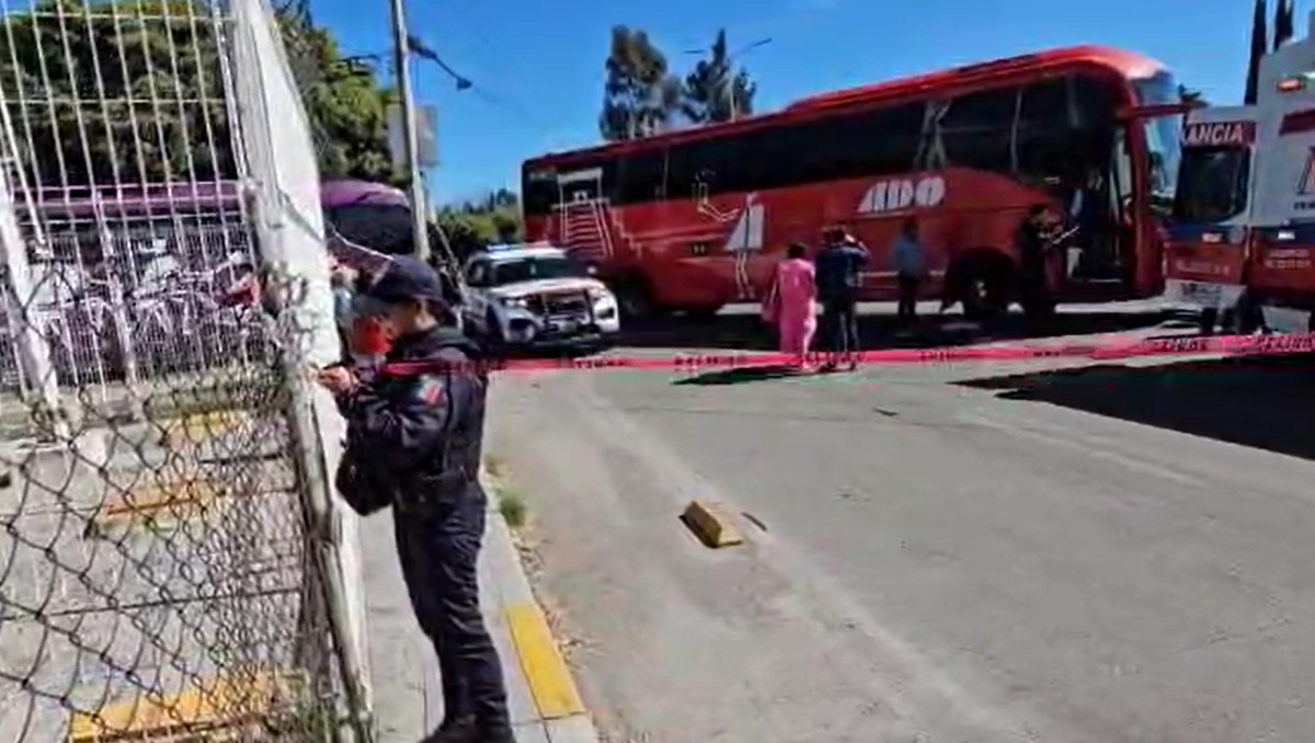 Mujer es atropellada por ADO en Paseo Destino | Daniel Hernández