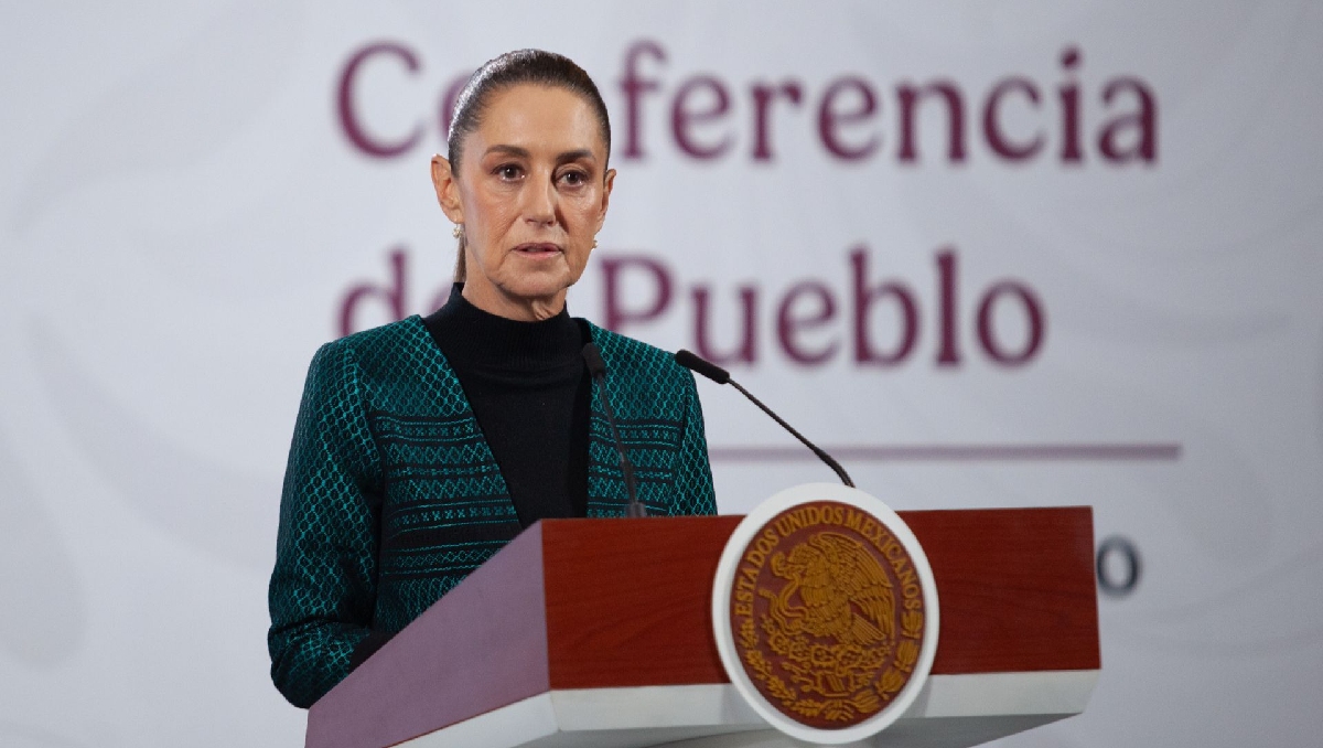 La Presidenta en su conferencia de prensa desde Palacio Nacional el 4 de noviembre. | Cuartoscuro