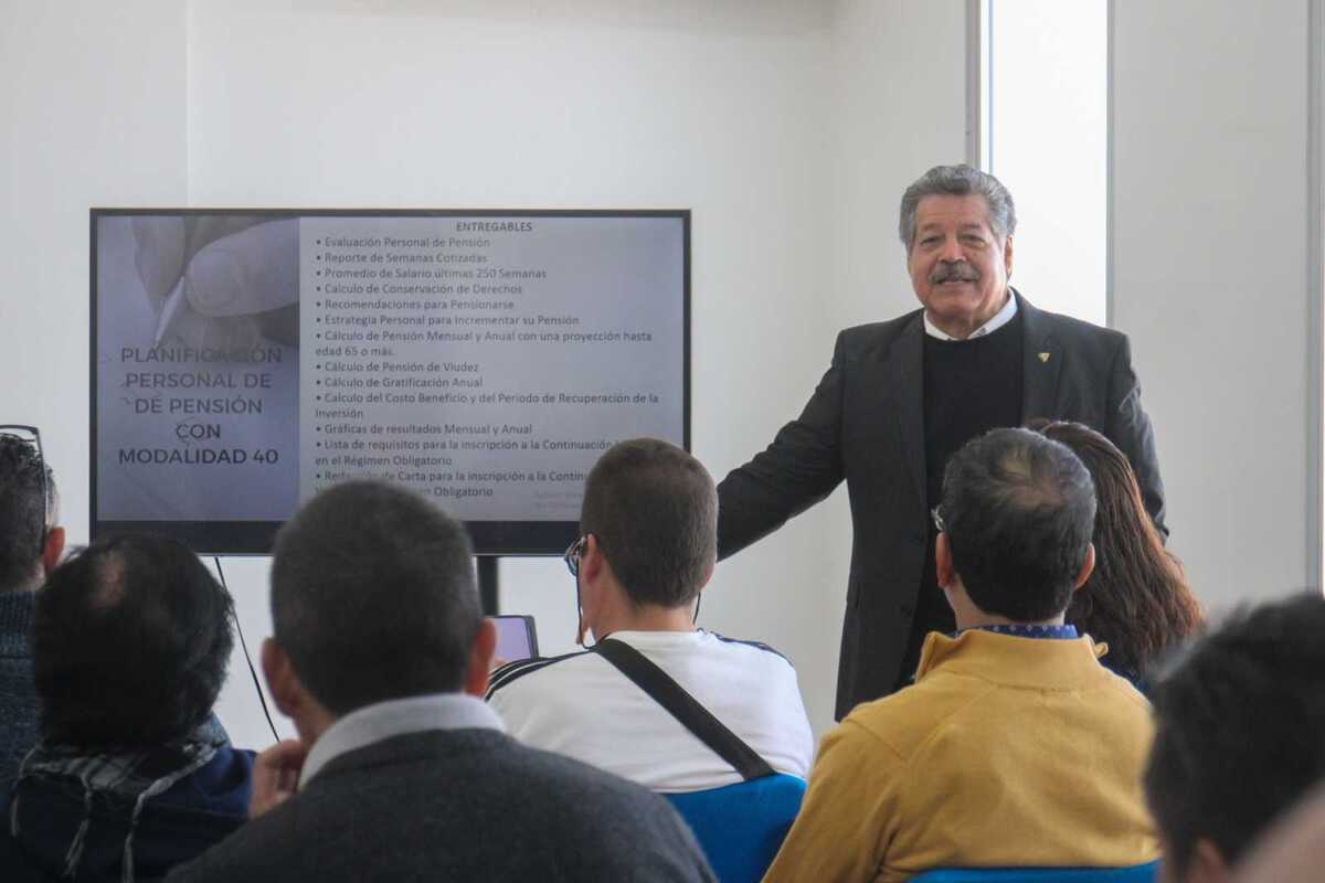 Alberto Aguilera Tovar, presidente de la Asociación Mexicana de Pensiones.| Verónica Rivera