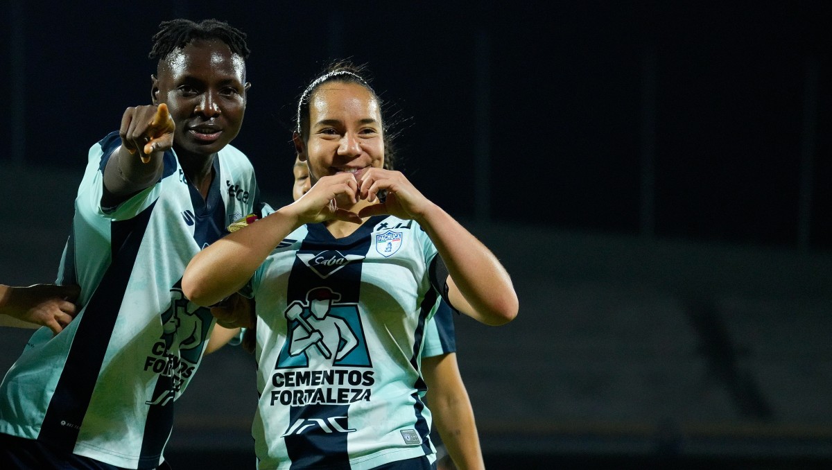 Charlyn Corral hizo doblete en la victoria de Pachuca ante Cruz Azul en los cuartos de final de la Liga MX Femenil (Imago7)