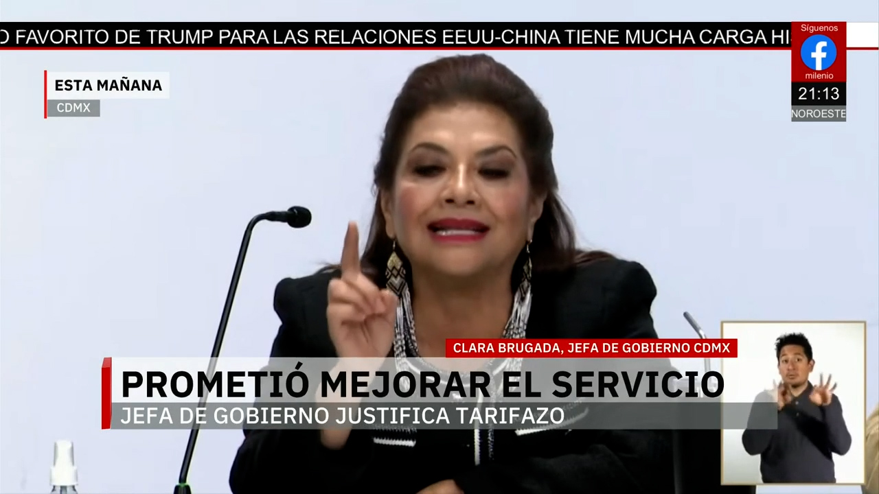 Clara Brugada asegura que aumento al transporte mejorará el servicio en CdMx