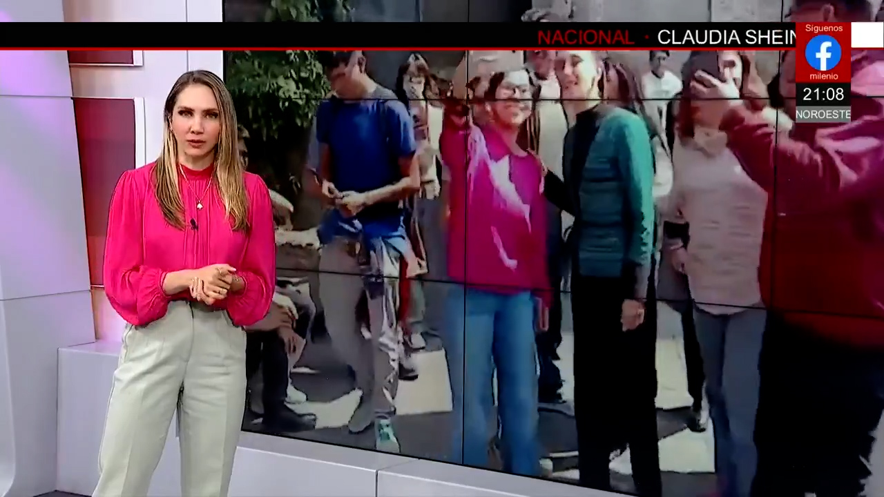 Claudia Sheinbaum es acosada durante recorrido en el Centro Histórico de la Ciudad de México