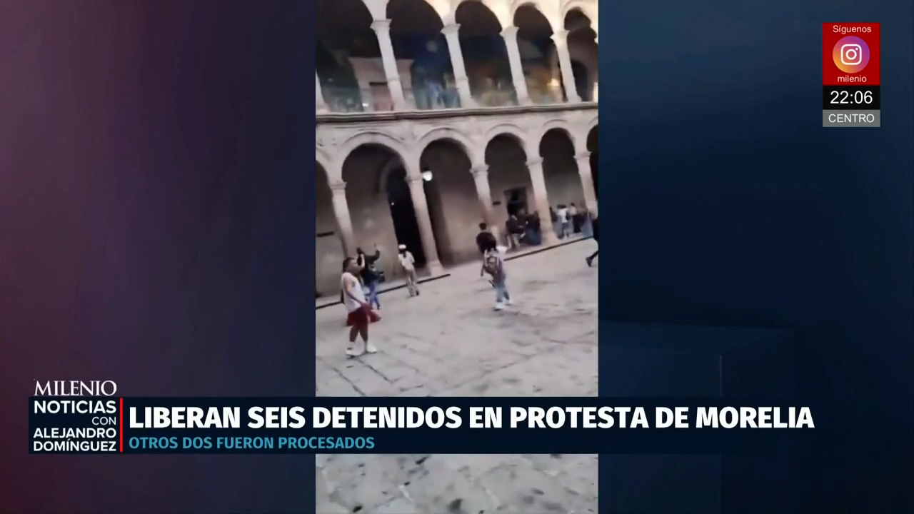 Fiscalía de Michoacán libera a seis jóvenes y procesa a dos detenidos por disturbios en Morelia